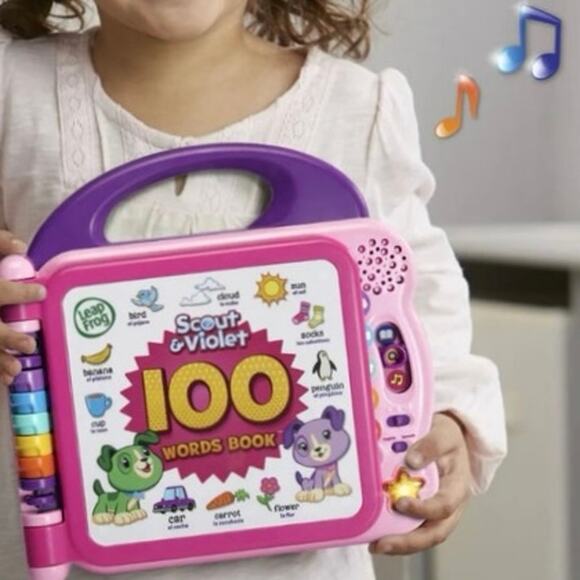 LeapFrog Scout and Violet 100 Words Book, bilingual educational toy 18+months - Picture 3 of 10